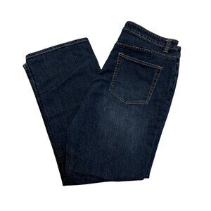 Coldwater Creek Womens Dark Wash Denim Jeans P16 Bootcut Mid Rise Stretch